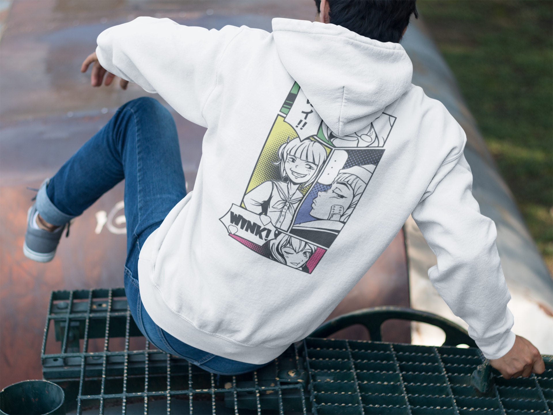 Wink! Hoodie | Yūjin Japanese Anime Streetwear Clothing