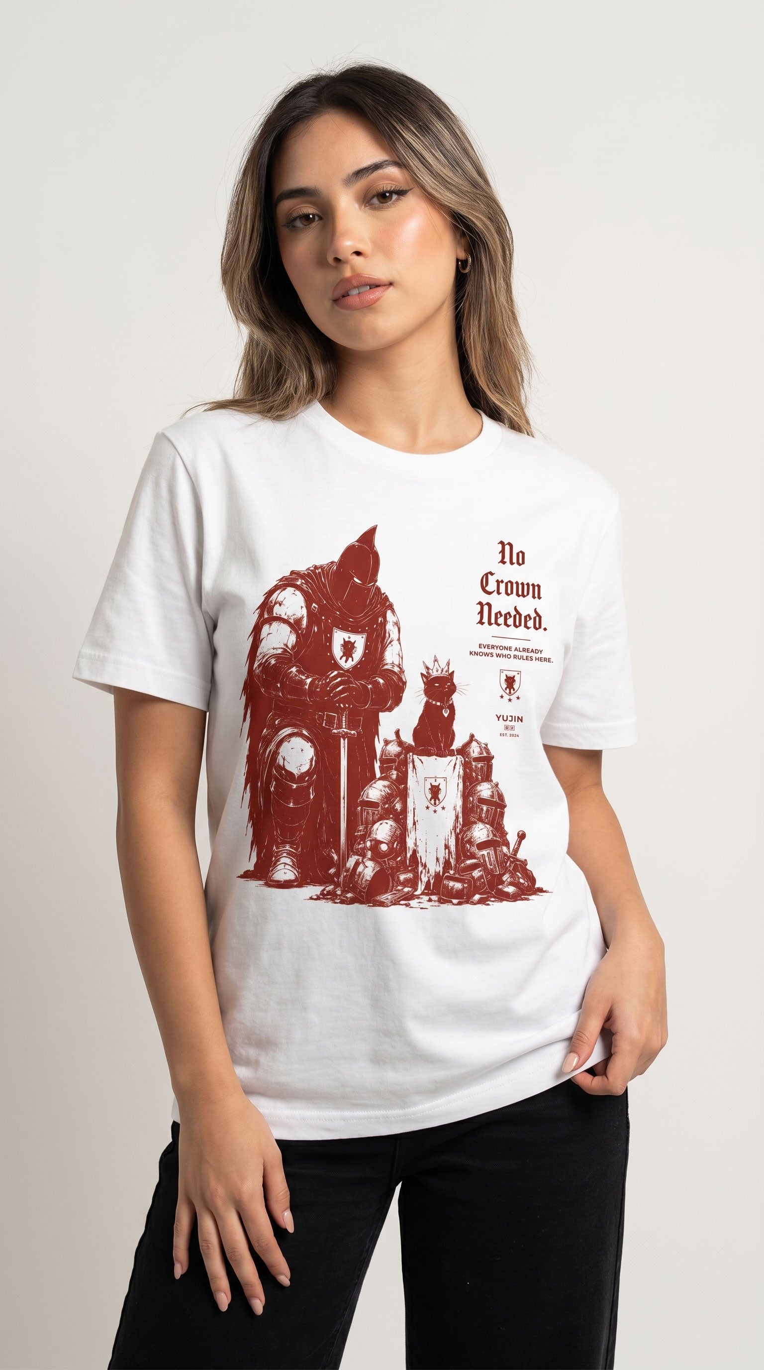 No Crown Needed Cat T-Shirt