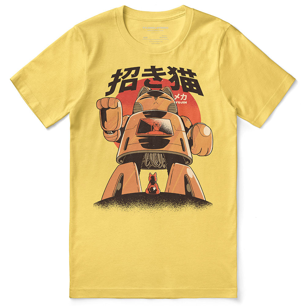 Mecha Cat T-Shirt  | Yūjin Japanese Anime Streetwear Clothing