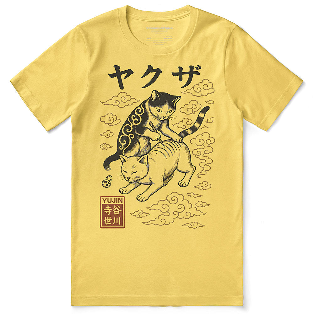 Tattoo Cat T-Shirt | Yūjin Japanese Anime Streetwear Clothing