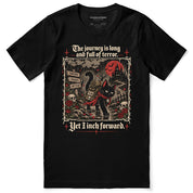 Yet I Inch Forward Cat T-Shirt — black flat