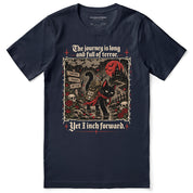 Yet I Inch Forward Cat T-Shirt — navy flat