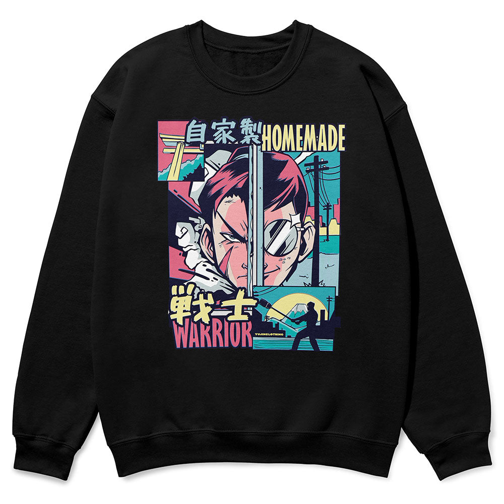 Homemade Warrior Sweatshirt | Yūjin Japanese Anime Streetwear Clothing