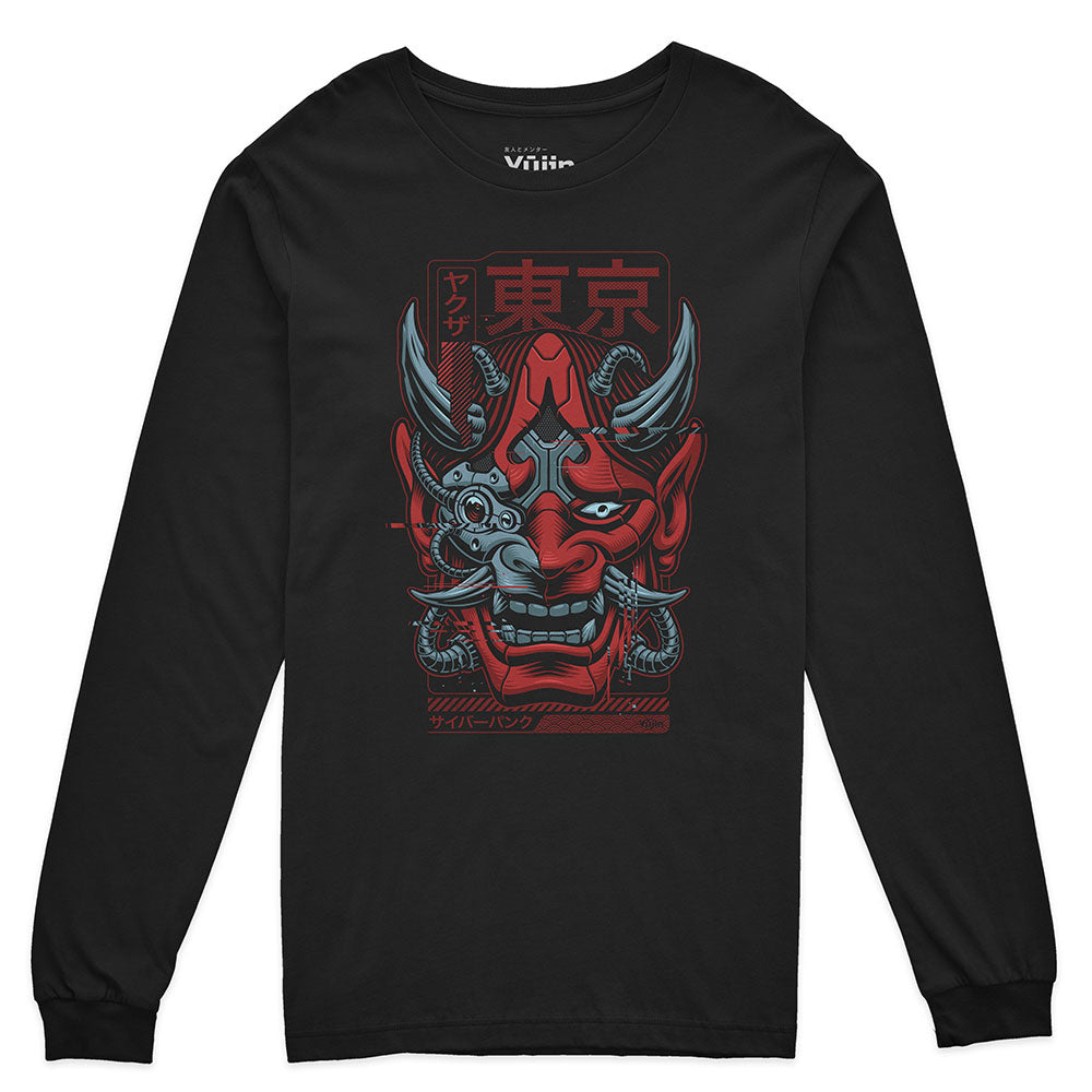 Demon Cyborg Long Sleeve T-Shirt | Yūjin Japanese Anime Streetwear Clothing