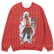 Anime Samurai Christmas Ugly Sweatshirt | Yūjin Japanese Anime Streetwear Clothing