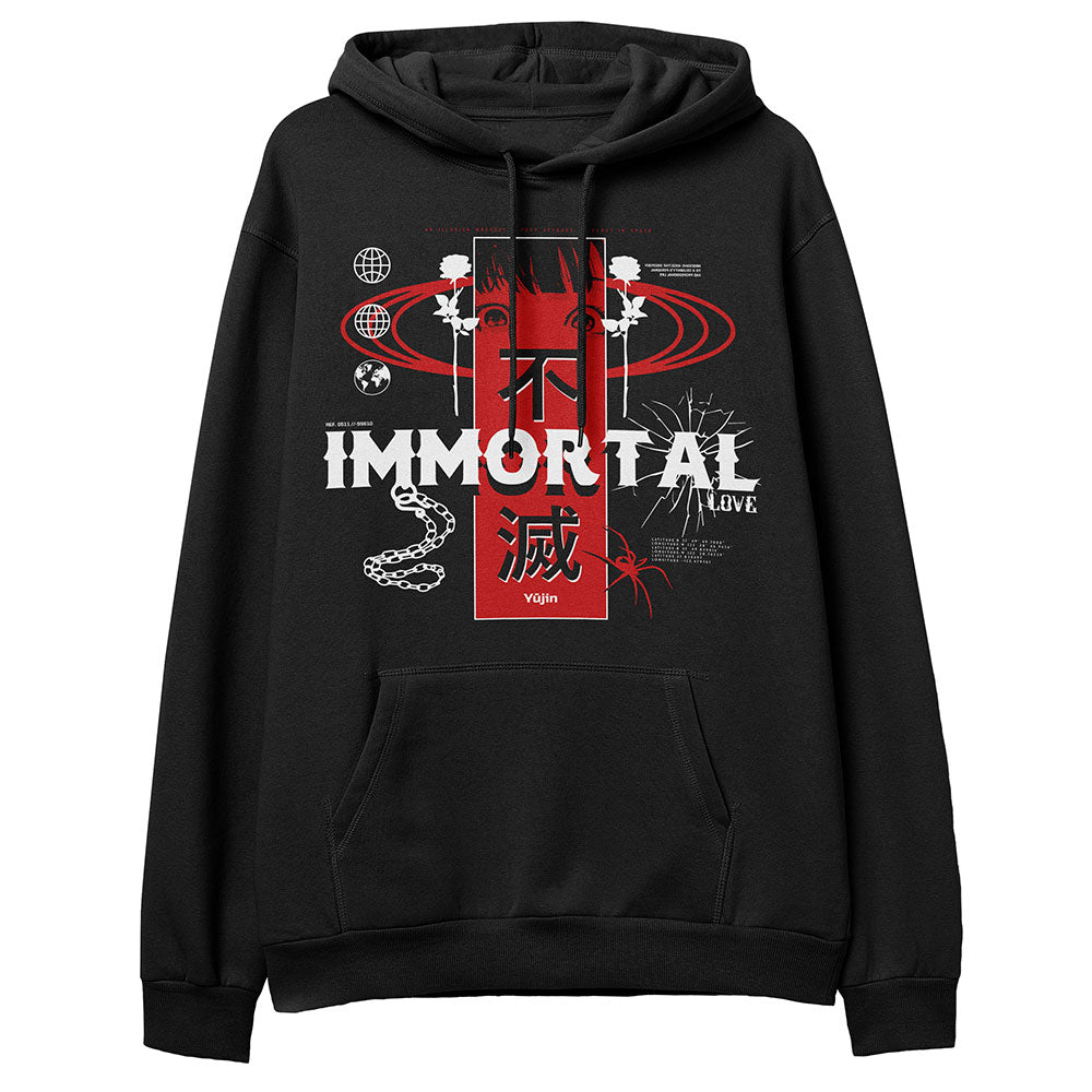 Immortal Love Hoodie | Yūjin Japanese Anime Streetwear Clothing