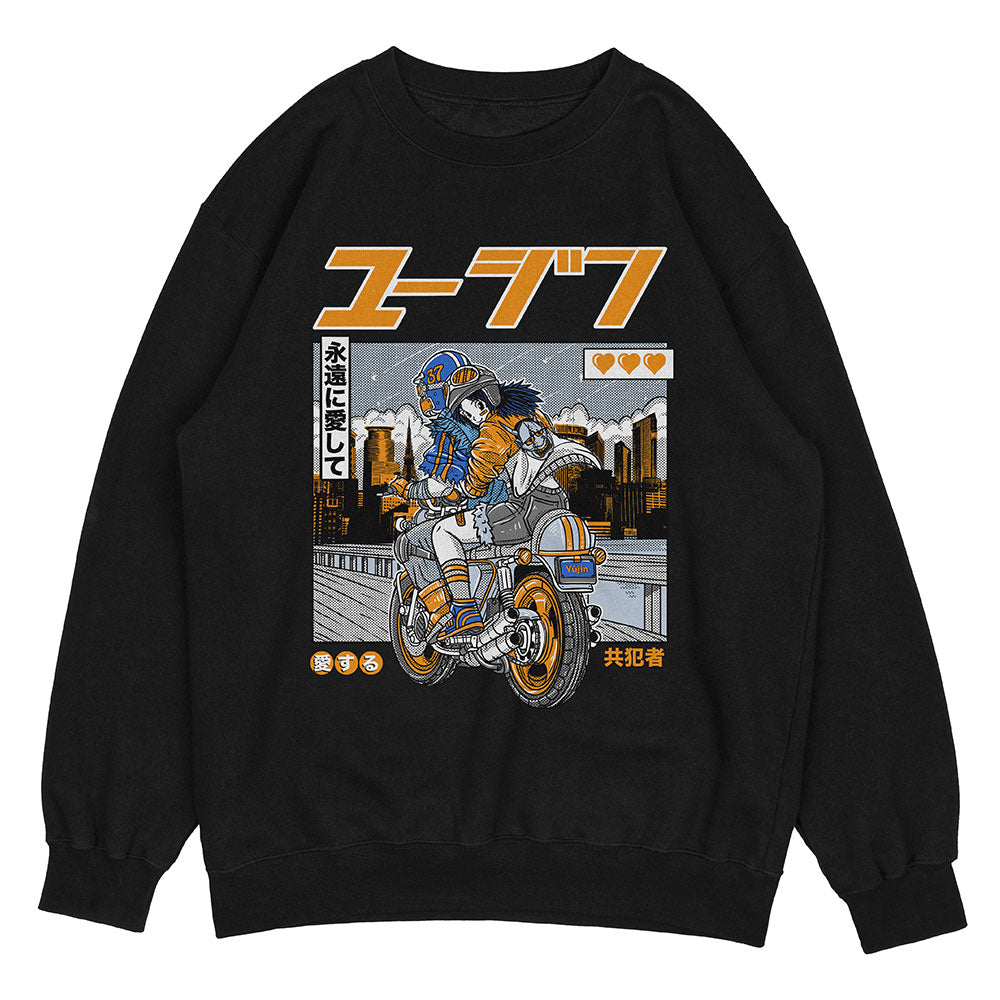 Partner In Crime Sweatshirt | Yūjin Japanese Anime Streetwear Clothing