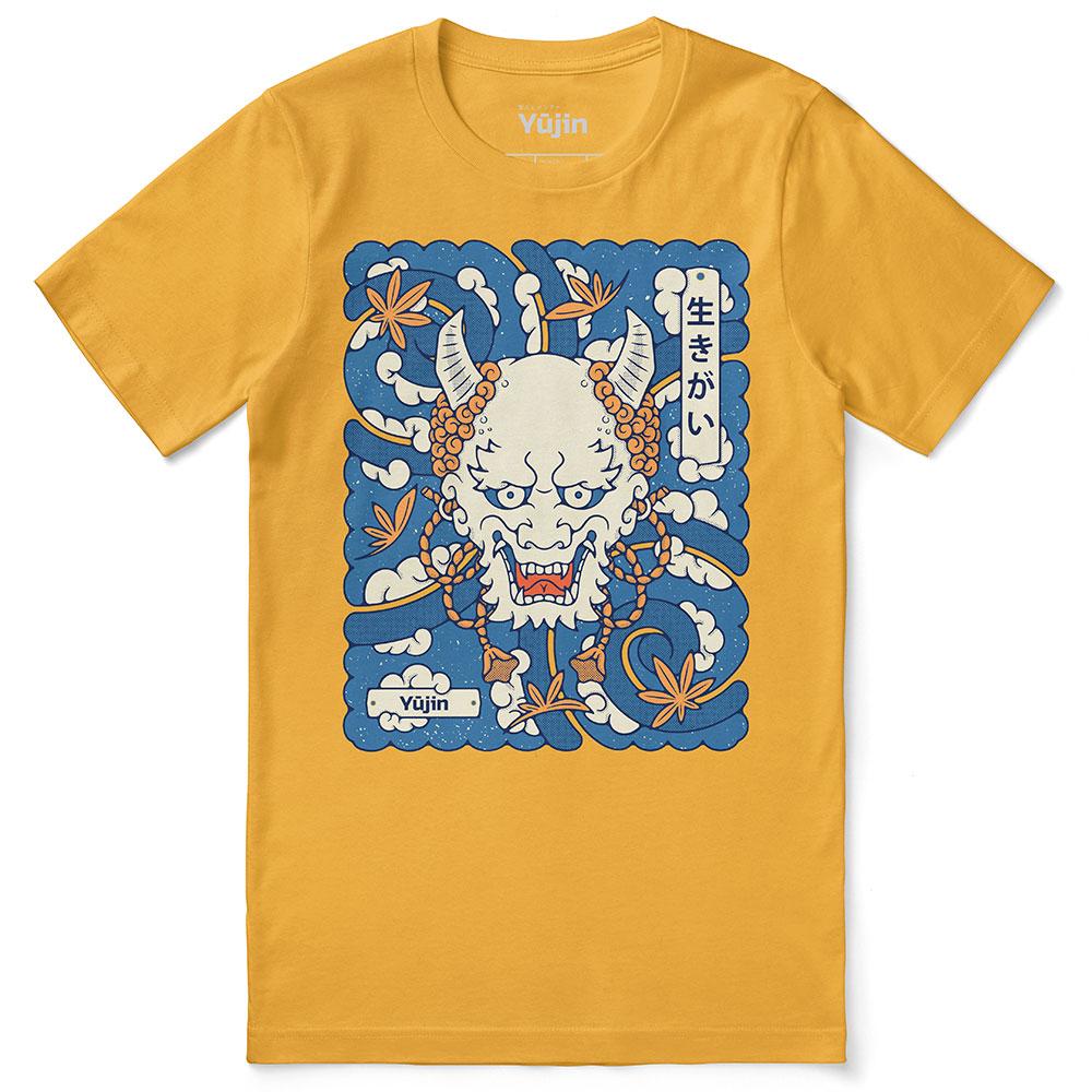 Raijin Mask T-Shirt | Yūjin Japanese Anime Streetwear Clothing