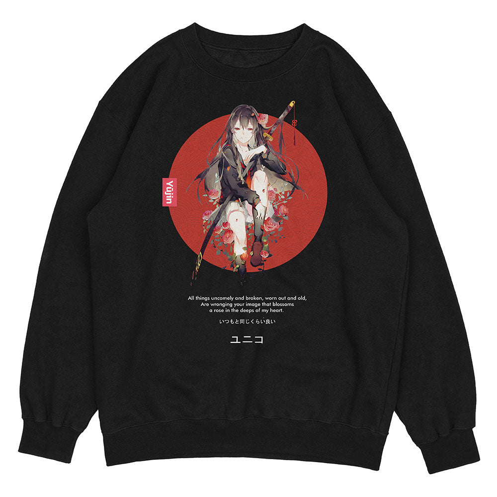 Roses Sweatshirt | Yūjin Japanese Anime Streetwear Clothing