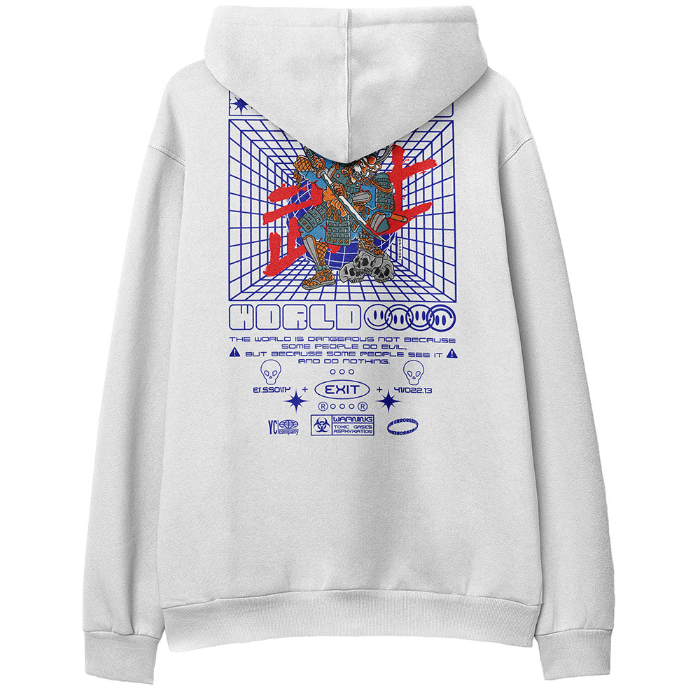 Warning Hoodie | Yūjin Japanese Anime Streetwear Clothing