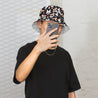Black and White Reversible Bucket Hat | Yūjin Japanese Anime Streetwear Clothing
