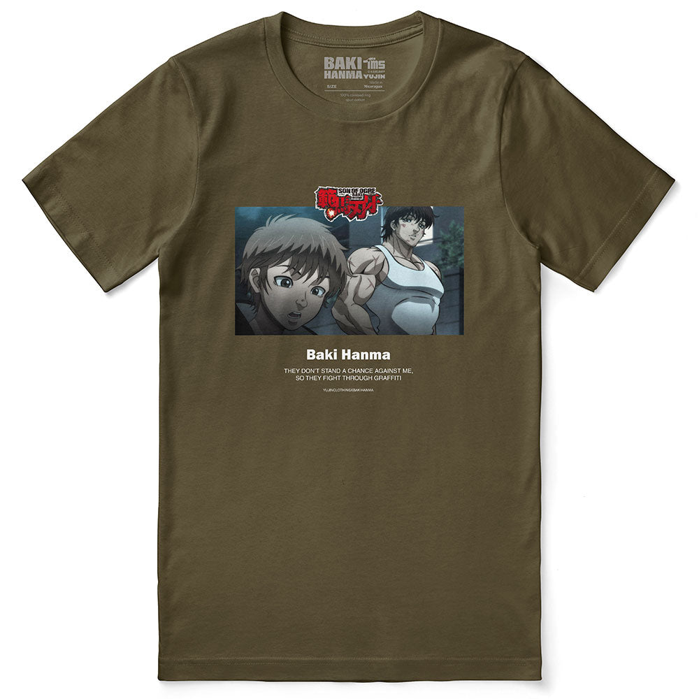 Baki Hanma They Don't Stand a Chance T-Shirt | Yūjin Japanese Anime Streetwear Clothing