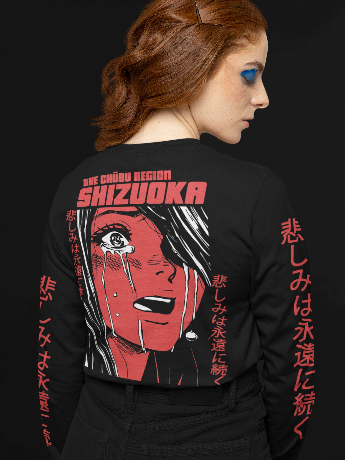 Shirt Anime-Streetwear-Kleidung | – Shizuoka-Langarm-T Yūjin ​​- Yūjin japanische Clothing