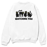 Watching You Cat Sweatshirt | Yūjin Japanese Anime Streetwear Clothing