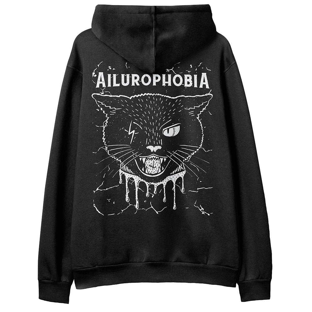Sweat à capuche chat Ailurophobie Yūjin Japonais Anime