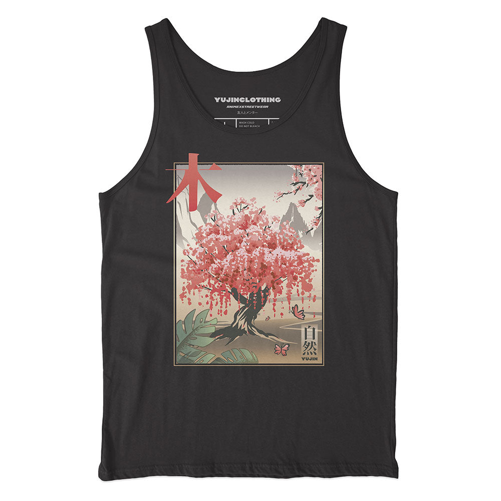 Japanese Tree Tank Top | Yūjin Japanese Anime Streetwear Clothing