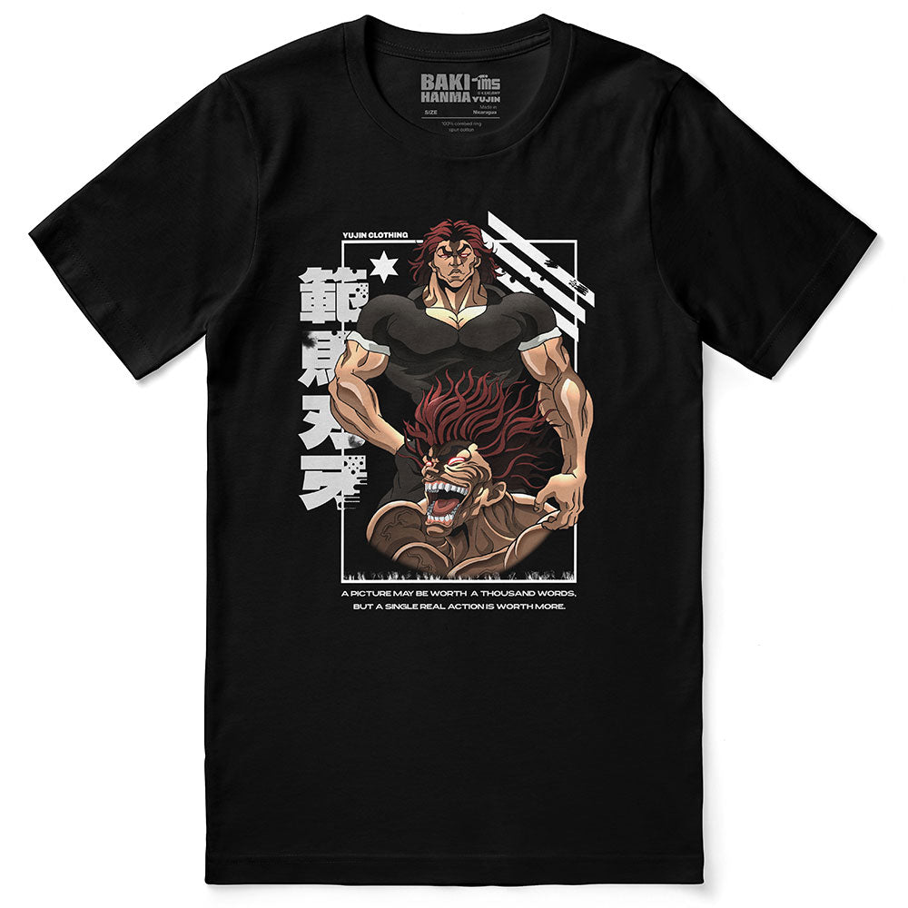 Baki Hanma Yujiro True Warrior T-Shirt | Yūjin Japanese Anime Streetwear Clothing