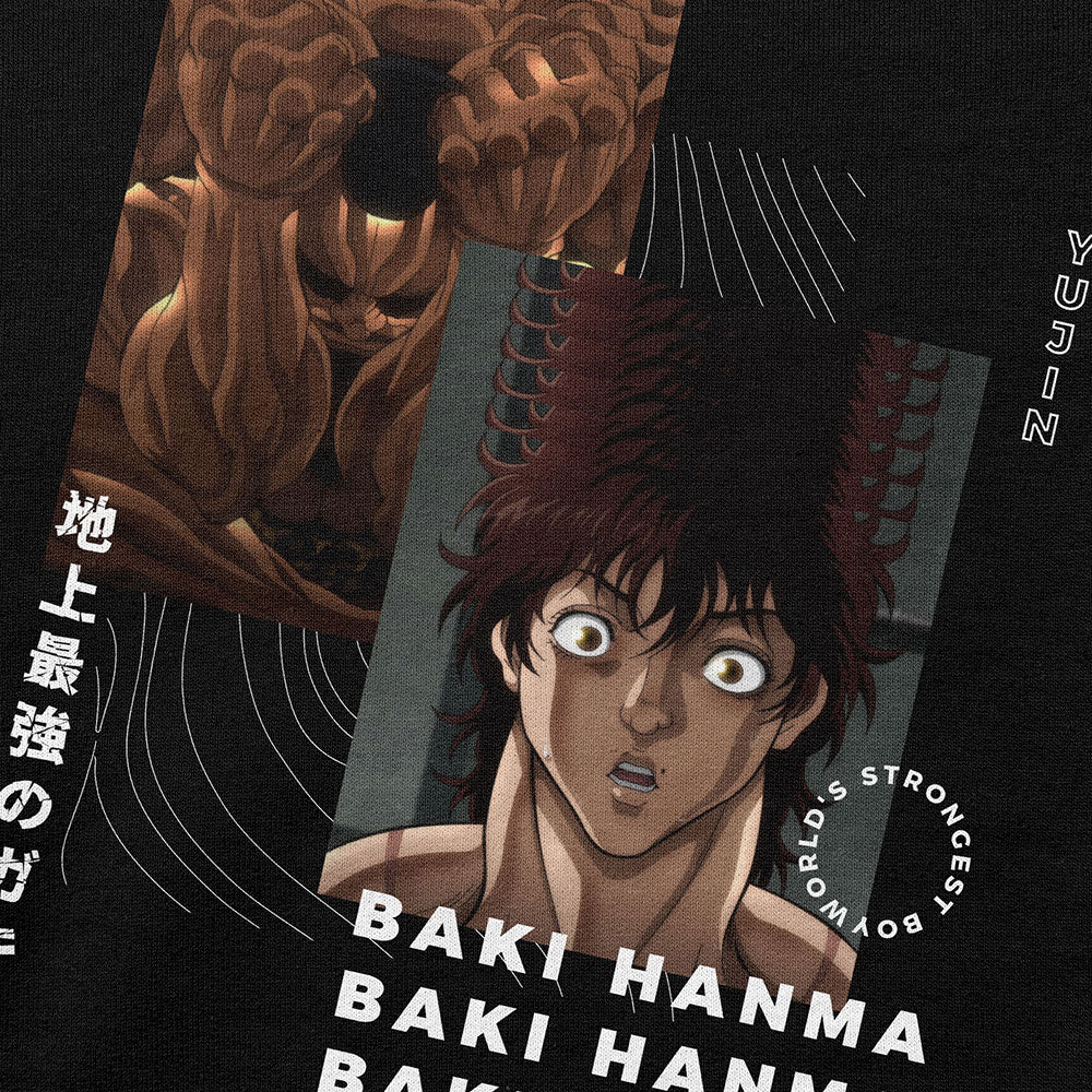 Baki Hanma Baki vs Oliva Hoodie | Yūjin Japanese Anime Streetwear Clothing