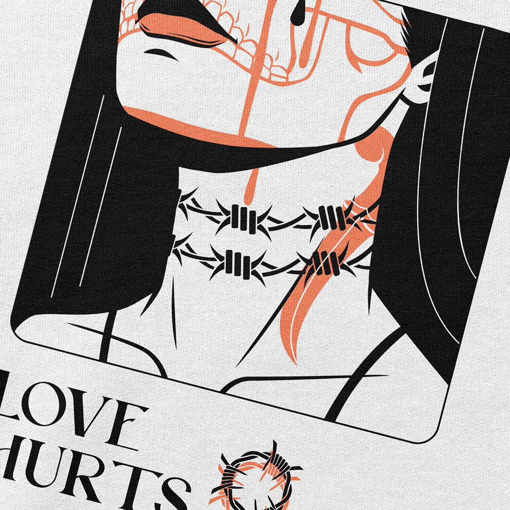Love Hurts Hoodie | Yūjin Japanese Anime Streetwear Clothing