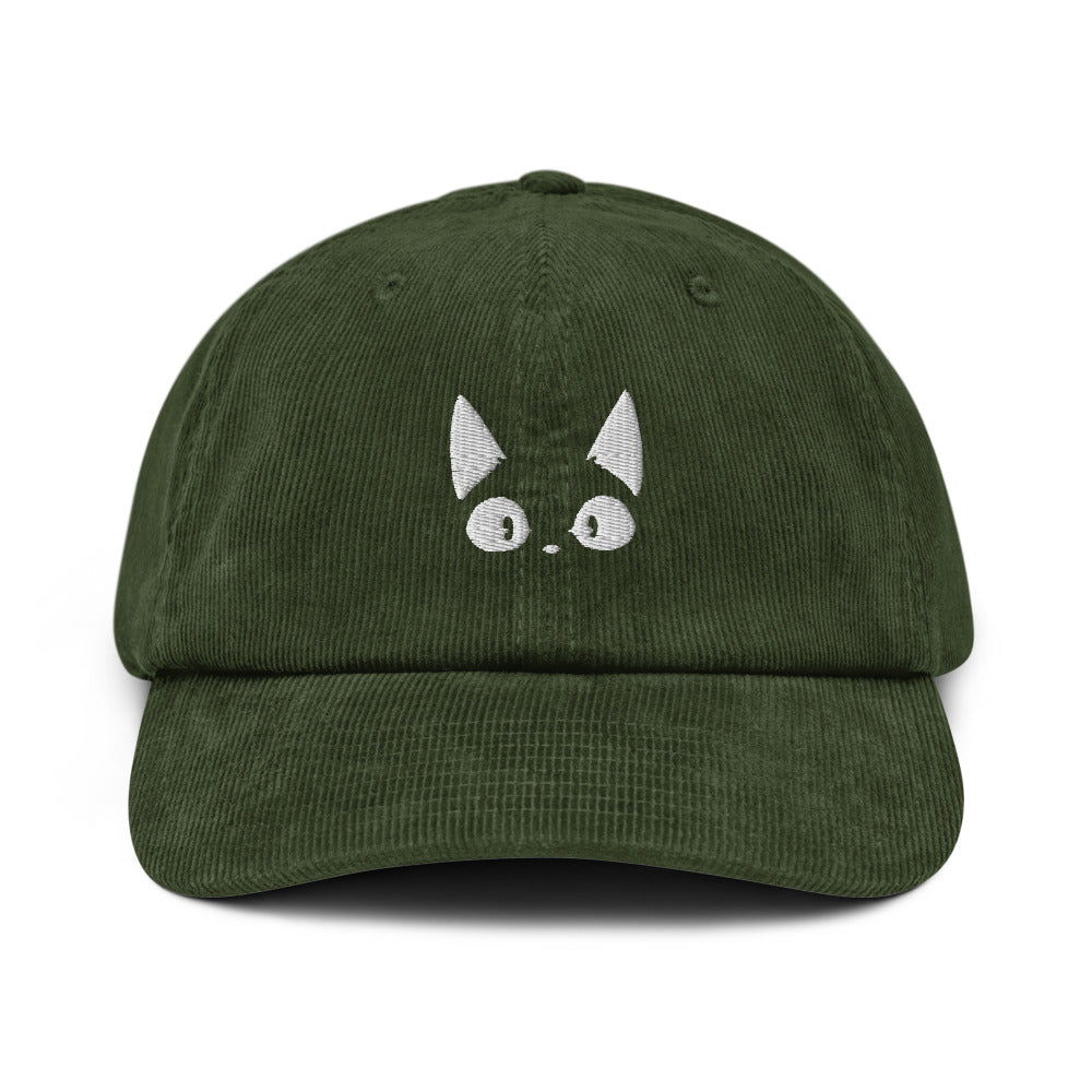 Amazed Cat Corduroy Hat | Yūjin Japanese Anime Streetwear