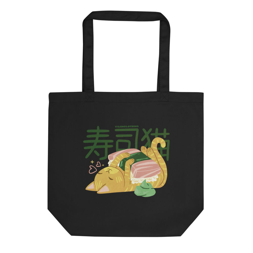 Cute Sushi Cat Eco Tote Bag | Yūjin Japanese Anime Streetwear Clothing