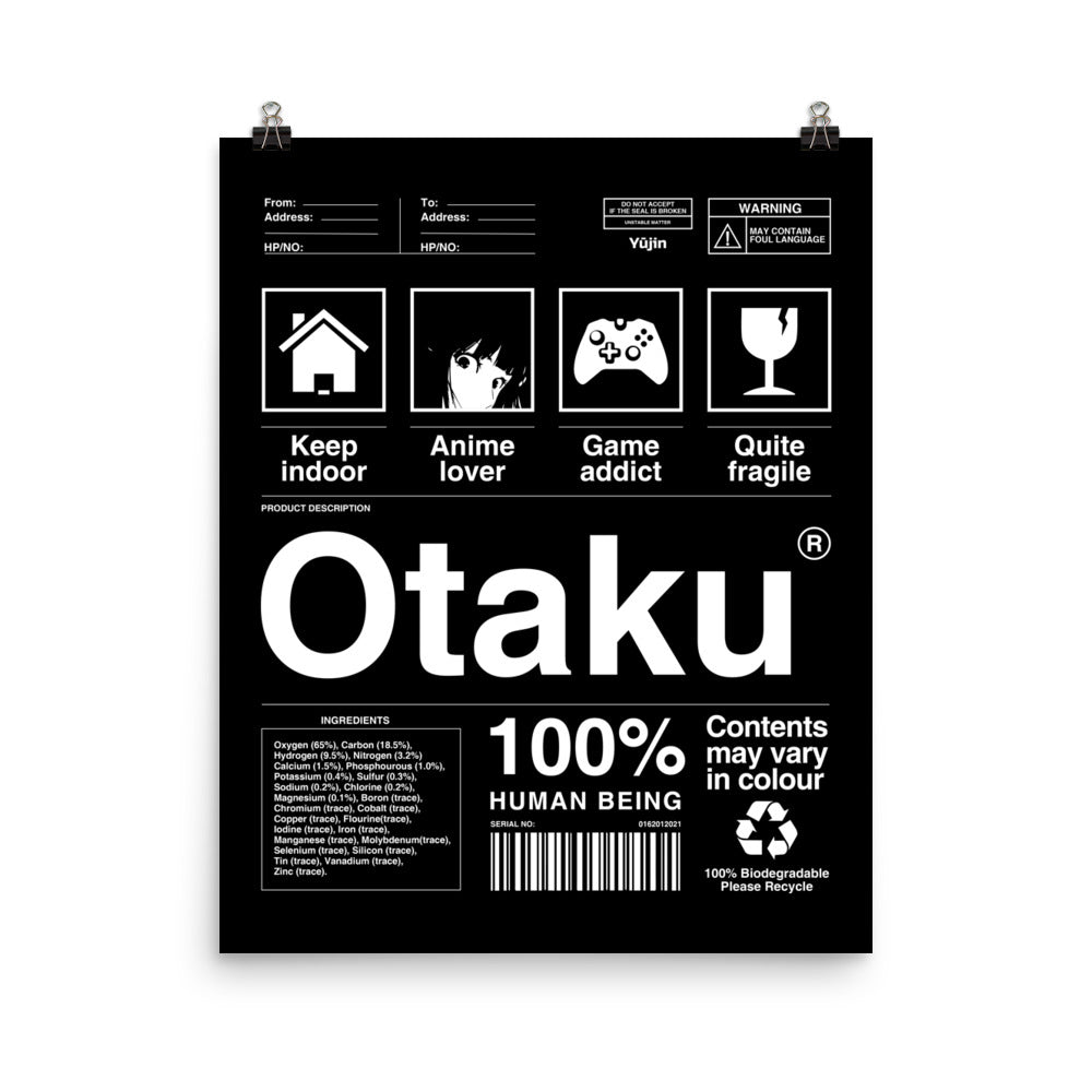 Otaku Poster | Yūjin Japanese Anime Streetwear Clothing