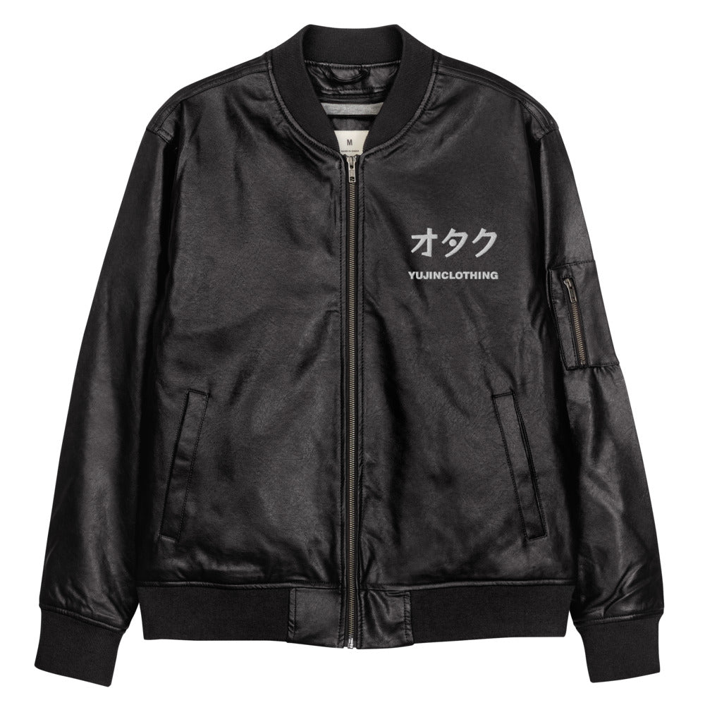 Otaku Leather Jacket | Yūjin Japanese Anime Streetwear Clothing