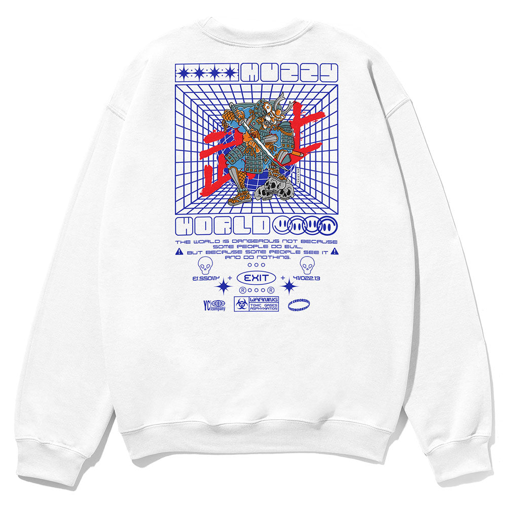 Warning Sweatshirt | Yūjin Japanese Anime Streetwear Clothing