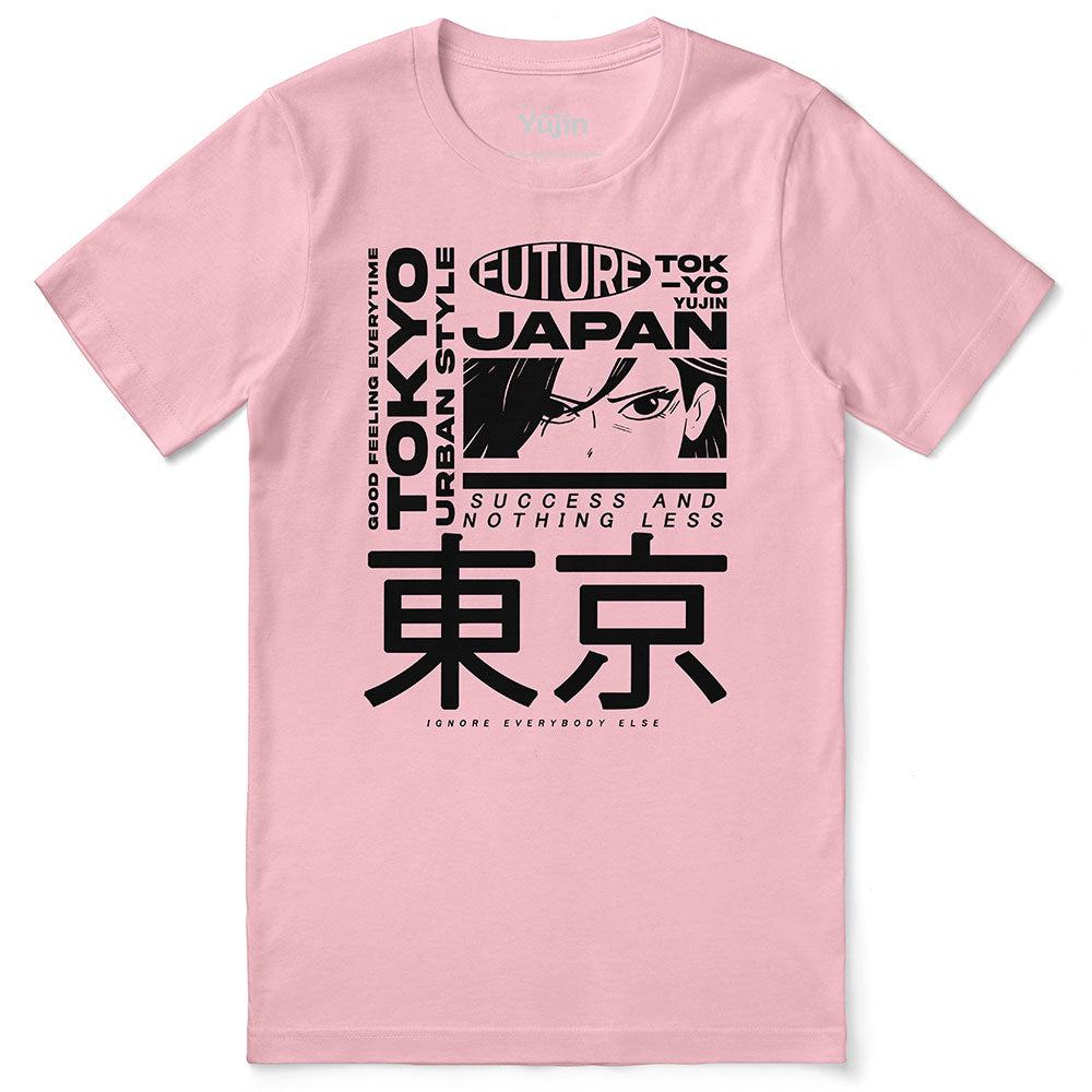 [YOUKSHIMWON] Red Semi Crop T-shirt ★人気★ Success T-Shirt | Yūjin Japanese Anime Streetwear Clothing