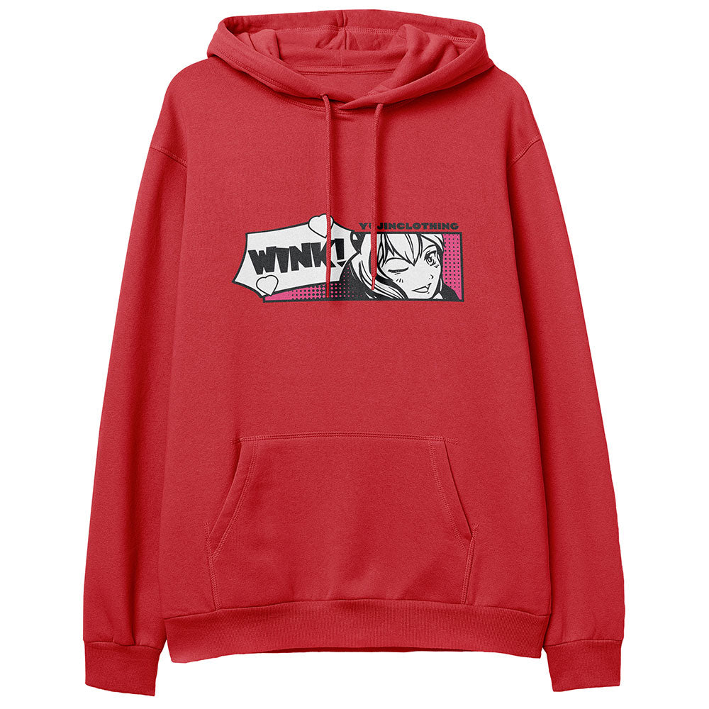 Wink! Hoodie | Yūjin Japanese Anime Streetwear Clothing