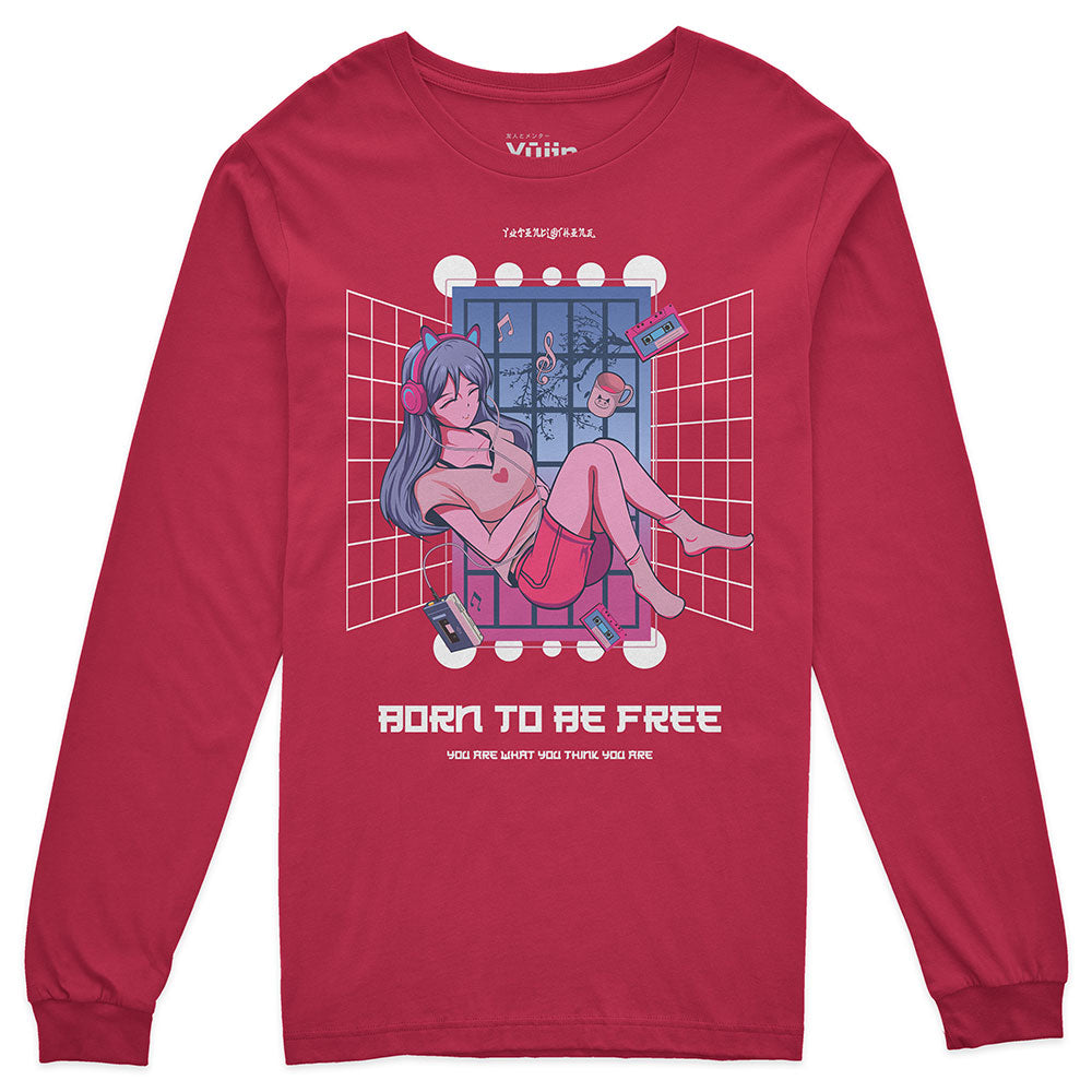 Be Free Long Sleeve T-Shirt | Yūjin Japanese Anime Streetwear Clothing