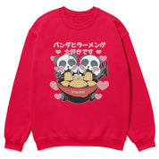 Cute Ramen Pandas Sweatshirt  | Yūjin Japanese Anime Streetwear Clothing