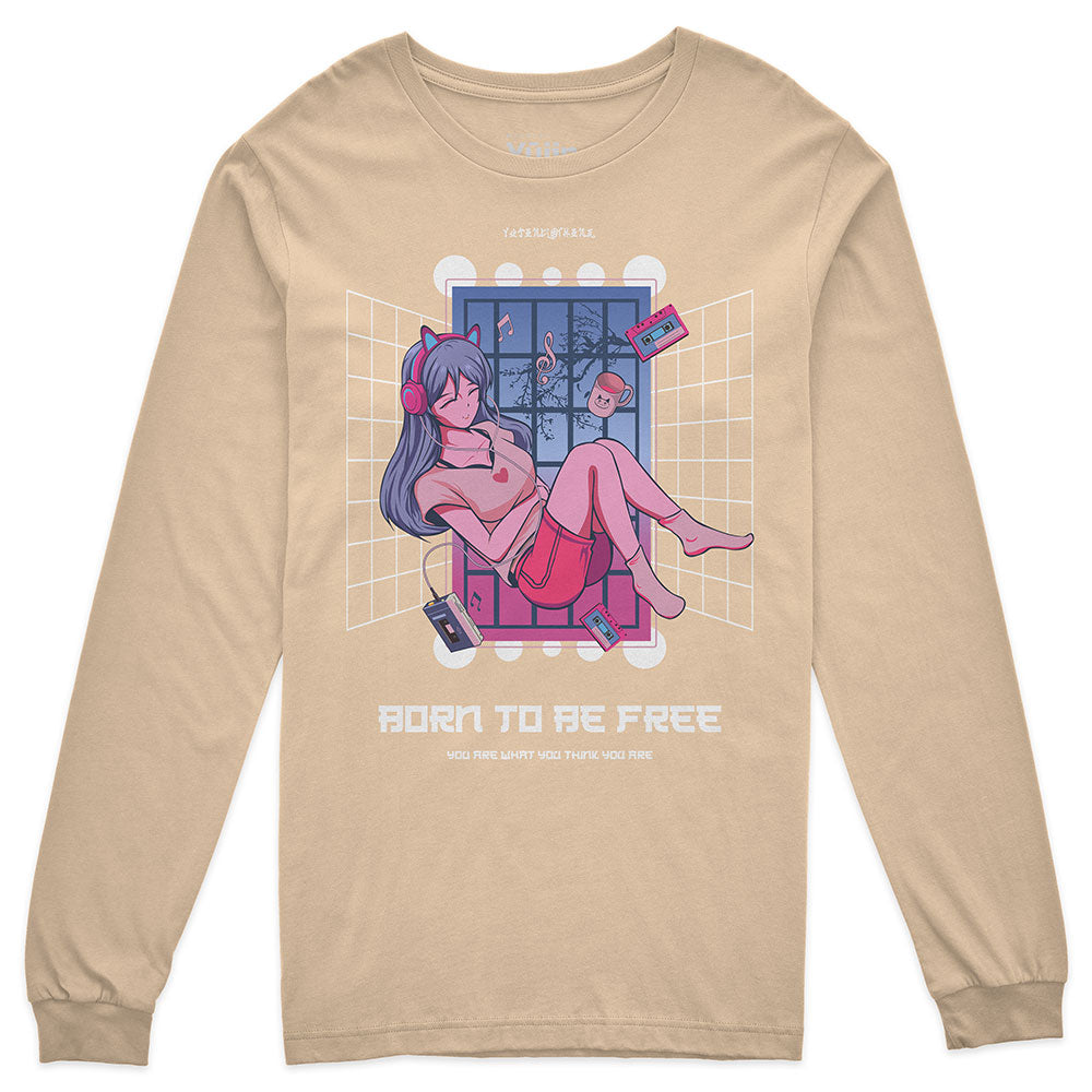 Be Free Long Sleeve T-Shirt | Yūjin Japanese Anime Streetwear Clothing