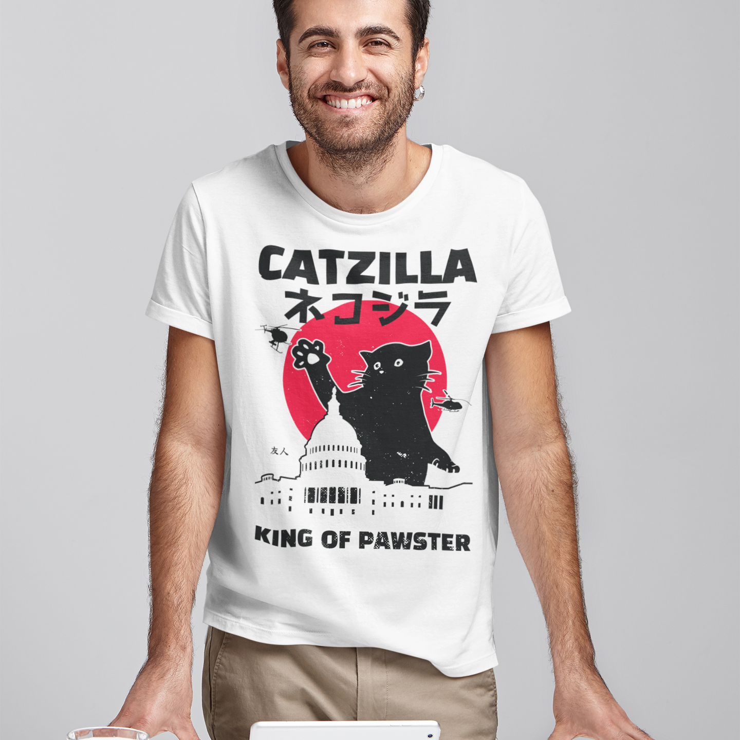 Catzilla T-Shirt | Yūjin Japanese Anime Streetwear Clothing