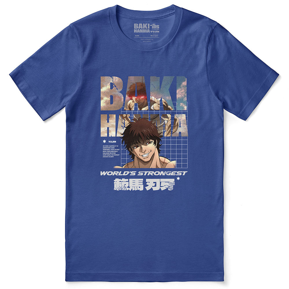 Baki Hanma World's Strongest T-Shirt  Yūjin Japanese Anime Streetwear  Clothing – Yūjin Clothing