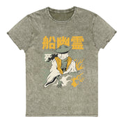Yūrei Ghost Denim T-Shirt | Yūjin Japanese Anime Streetwear Clothing
