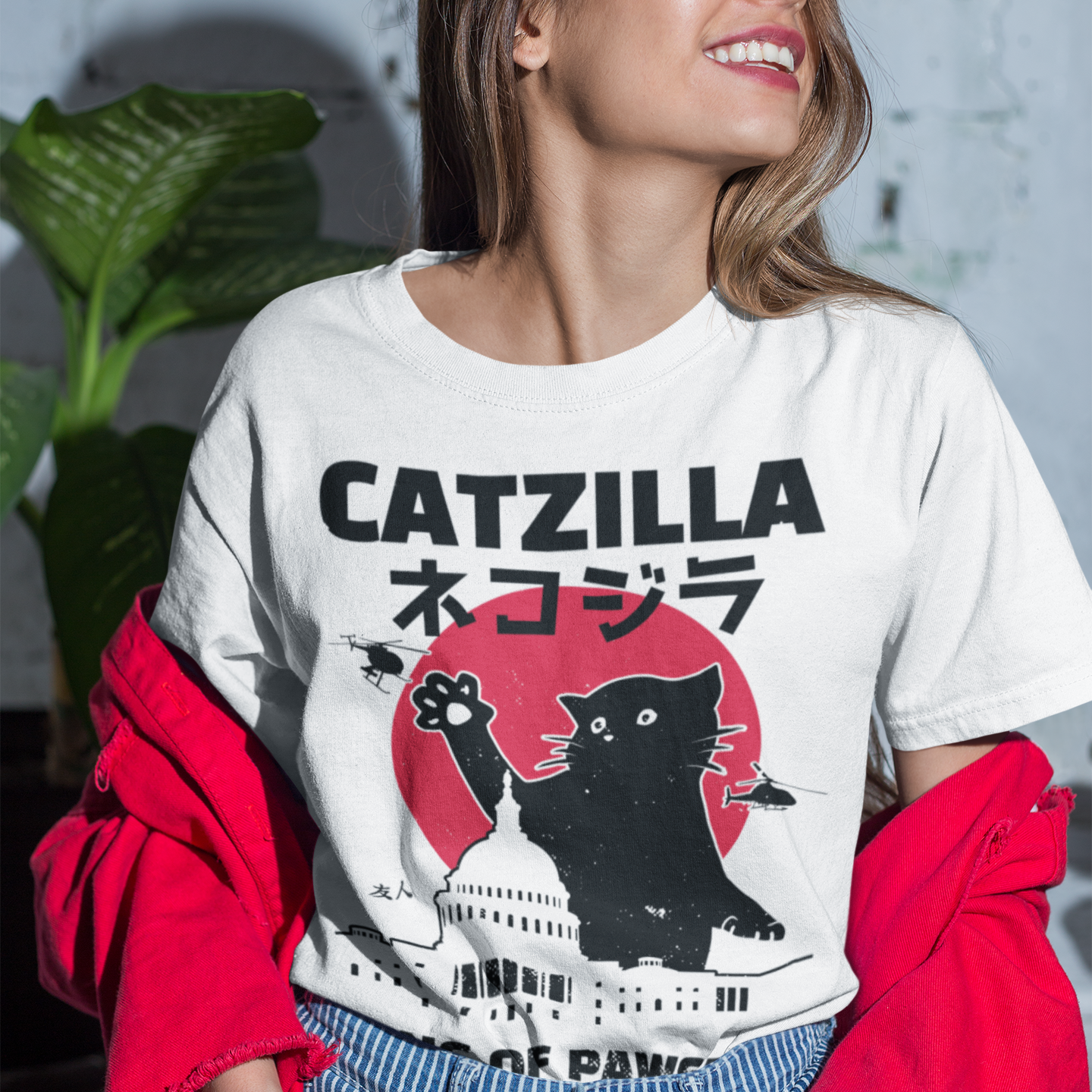 Catzilla T-Shirt | Yūjin Japanese Anime Streetwear Clothing