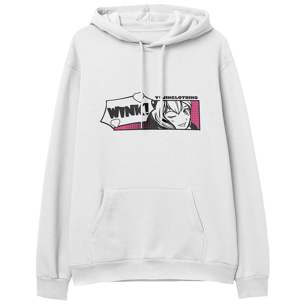 Wink! Hoodie | Yūjin Japanese Anime Streetwear Clothing